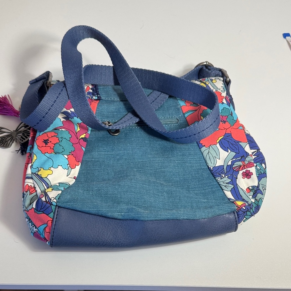 Sakroots Artist Circle Foldover Crossbody - Lake Flower Power - Picture 9 of 11